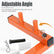 Decking Straightening Tool Deck Board Bender Straightener Bending Carbon Steel Srtaightener 66CM/26In Weight 1.3KG Universal Wood Universal