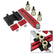 Table Saw Jig Guide Adjustable Thin Rip Jig Fence Accessory Aluminum Alloy Construction with Roller Tenon And Adjustable Length