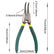 Generic 4Pcs Snap Ring Pliers Straight Bent 7" with Case Spring Loaded Ring Remover