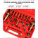 26PCS Alloy Automotive AC Leak Detector Tester Tool Kit with Connectors for Vehicle Air Conditioner Compressor and Condenser Repair in Portable Storage Case