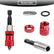 2pcs Adjustable Screw Depth Screwdriver Bit Holder Magnetic Steel Screwdriver Drywall Bit 1/4 Inch Hex Shank with S2 Phillips 2 Screw Driver Bits