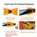 Portable Teeth Chainsaw Sharpener, Proprietary Bar-Mount Chain Saw Fast Sharpening Tool, Fit for 14/16/18/20 Inches Two Holes Chain Saw Bar