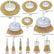 Wire Brush Wheel Cup Brush Set, 12 Pack Coarse Crimped Brass 1/4 Inch Shank Wire Wheel for Drill Attachment