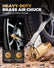 Tire Air Chuck with Clip Adapter, Brass Locking Auto Inflator Hose Nozzle, Universal Fit for All Vehicles