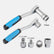 17 Piece Chrome Vanadium Pass Through Socket Set with Reversible Ratchet and Extension Bar Suitable for Tightening Nuts on Threaded Rods