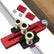 Table Saw Jig Guide Adjustable Thin Rip Jig Fence Accessory Aluminum Alloy Construction with Roller Tenon And Adjustable Length