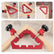 Corner Clamps for Woodworking, 90 Degree Clamp & Right Angle Clamps Set - Aluminum Alloy 45/90° Miter & Picture Frame Clamp with Laser Ruler for Box Assembly, Cabinets, Furniture