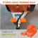 Wall-Mounted Tool Rack for String Trimmers and Hedge Trimmers, Metal Storage Bracket for Garage and Shed Organization (1 PC)