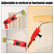 Multi-Angle Paint Brush Extender, Extension Pole Attachments for Paint Brushes and Rollers Edger Painting Tool Adaptor with Rotating Head for High Ceiling Walls Corners