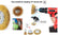 Wire Brush Wheel Cup Brush Set, 12 Pack Coarse Crimped Brass 1/4 Inch Shank Wire Wheel for Drill Attachment