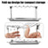 Chicken Leg Rack for Grill with Drip Tray - Easy to Use 12 Slots Chicken Wing Rack - Premium Stainless Steel Chicken Drumstick Rack for Smoker - Chicken Drumstick Holder for Grill Accessories