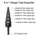 6 in 1 Copper Pipe Expander Swaging Flaring Tool,HVAC Repair Tool for Air Conditioner Copper Tube Expander Boring Drill Bits with 1/4",3/8",1/2",5/8",3/4",7/8",110mm Length 1PCS