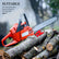 Portable Chainsaw Bar Support Guide Tool, Iron, Red, Secure Fixation Universal Chain Sharpener Guide, Stable Setup, Portable Convenience, Versatile Use