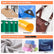 Grommet Tool Kit Eyelet Plier: Handheld Puncher Set with 500pcs 3/8 inch (10mm) Silver Grommets, Manual Eyelet Kits Press Machine for Banner