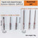 6PCS Magnetic Hex Shank Screwdriver Bits Set, Pagoda-Shaped Socket, Suitable for metal structures of various sizes for electric drill wrenches