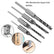 4pcs Square Hole Drill Bits for Wood, Woodworking Hole Saw Mortising Chisel Drill Bits (Size: 1/4 inch, 5/16 inch, 3/8 inch, 1/2 inch)