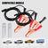 12V Car Fuel Injector Flush Cleaner Adapter Kit, Car Diesel Gas Injector Nozzles Adapter DIY Cleaning Tool Set with Test Lead for Fuel Pump Pressure Test, Universal for Fuel Injector Tester