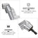 2pcs 105 Degree Right Angle Drill Extension Shank Electric Corner Screwdriver Adapter Bending Batch