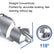 3Pcs Lifting Drill Bits Repair Drill Connection Tool Lifting Stepped Drill Reamer Drill Bit