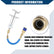 Oil Dye Injectors 30ml/1 Oz Hand Push Compressor Manual AC Oil Dye Injector W/Quick Coupler 1/4 SAE Connector/HVAC Compressor Oil Dye Injector Refrigerant Tool/Durable / 1 Set