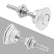 4Pcs Universal Aluminum Quick-Release Lock Latches, 1.25-Inch Diameter Silver Vehicle Fasteners for Bumper, Hood and License Plate