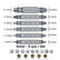 Stripped Broken Screw Remover,6 Counts Set Easy Out Bolt Extractor, Damaged Screw Extractor Set,Double Head Extraction Design Extractor Head,Household Repair Tools, Power Tool Accessories