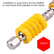 Pack Of 6 Magnetic Spring Loaded Screwdriver Bit Quickly Release Spring Mechanism For Electric Drills Power Tool