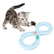 Cat Toys, Cat Tray Toys Kitten Turntable Figure 8 Shaped Cat Turntable Track Ball Toy, Interesting Turntable Kitten Ball Track Toy for Pet Cat Interactive Entertainment