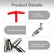 5-Piece Spark Plug Socket Set — T-Handle and 14mm/16mm/18mm/21mm Heavy-Duty Spark Plug Removal & Installation Tool Kit