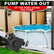 Portable Electric Drill Pump For Water - Self Priming Liquid Transfer Drill Powered Water Pump for Pool Cover Draining, Rain Barrels and Garden Watering | Easy Hose Clamp Setup