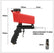 90psi Gravity Feed Sand Blaster Gun Kit - Hand Held Sand Blasting Spray Gun with 2 Nozzle Tips and Air Regulator Remove Paint, Rust, Stains, and Grime on Surfaces