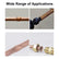 6 in 1 Copper Pipe Expander Swaging Flaring Tool,HVAC Repair Tool for Air Conditioner Copper Tube Expander Boring Drill Bits with 1/4",3/8",1/2",5/8",3/4",7/8",110mm Length 1PCS