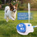 Dog Water Toys Sprinkler with Solid Brass Adapter - Step-on Pet Activated Splash Sprayer for Large Dogs, Trending All-Season Outside Yard Hydration, Fits US Standard 3/4" Hose