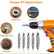 Stripped Broken Screw Remover,6 Counts Set Easy Out Bolt Extractor, Damaged Screw Extractor Set,Double Head Extraction Design Extractor Head,Household Repair Tools, Power Tool Accessories