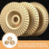 3pcs Gold Woodworking Grinding Disc Set with Flat, Beveled, and Curved Surfaces Alloy Steel Polishing Wheels for Wood Carving and Shaping with Abrasive Buffing Pads