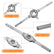 20pcs Metric Tap and Die Set M3-M12 Rethreading Tapping Tool Kit Screw Thread Taps Dies Wrench Handle Stock Holder with Storage Case for Male & Female Threading