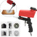 90psi Gravity Feed Sand Blaster Gun Kit - Hand Held Sand Blasting Spray Gun with 2 Nozzle Tips and Air Regulator Remove Paint, Rust, Stains, and Grime on Surfaces