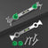 2-piece metal hot and cold water pipe level