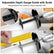 11pcs Inside Pipe Cutter for PVC Pipe, Cutter Tool Set with scale - Adjustable Depth Gauge, 6 Black Blades, 4" Black Hex Shank