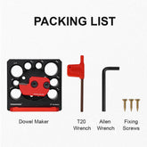 Electric Drill Carbide Inserts Dowel Maker High Speed Dowel Cutter Plate (8 Holes)
