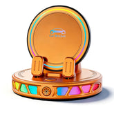 15W Car Mount Charger with 7-Color RGB Light, Car Phone Holder for Your Car, Horizontal Mode Wireless Charging, 360° Rotating Strong Suction Mount for iPhone 17 Pro Max 16 15 14 13 12