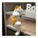 Realistic Furry Kitty,Black and White Cat,Simulation Hanging Cat Figurines,Gifts for Cat Lovers,Home Office Car Nightstand Decoration,Plush Kitty,Synthetic Fur,Handmade Lifelike Cat Statue