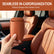 2PCS Leather Car Cup Holder, Wide-Mouth Organizer for Drinks &amp; Phone, Clip On Cupholder for Back Seat, Car Side Door