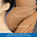 Car Headrest Pillow for Driving Memory Foam Palomino Brown 1 Pack | Soft Comfortable Leather Seat Head Rest Pillow Headrest Travel Neck Support Cushion for Most Cars SUV Home Office Chair