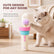Automatic Cat Toy Ball Launcher Interactive Electric Cat Teaser with Fluffy Balls, Hands-Free Indoor Cat Exercise Toy with Random Launching, Quiet Motor, Mental Stimulation & Active Play