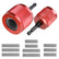 1/2" & 3/4" & 1" Copper Pipe Cleaner Set for Drill, with 1/4" Hex Shank & 9Brush Blades Plumbing Tools for Removing Rust, Stains & Paint from Copper & Metal Pipes (red)