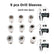 Self Centering Doweling Jig Woodworking Joinery Hole Drill Guide with 1/4 5/16 3/8 Inch Positioner Locator Tool Red Wave Hardware Precise Punch Drilling Jig Kit