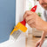 2pcs Interior Wall & Ceiling Paint Brush Set, for Corner Trimming, Faux Wool Brush, Latex Paint Edging Tool, Furniture Paint Brushes, Paint Brushes for Walls, Paint Edger Tool