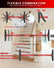 Stair Tread Template Tool, 8" to 60"Jig, Adjustable for Measuring | 360° Adjustable Angle, 0.16in Thickness, CNC Anodized Surface, Laser Scale, Precise Measuring Tool for Stairs, Floor, Cabinet