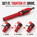 3-in-1 Magnetic Socket Bit Set With Adjustable Depth Sleeve，2 PCS | Magnetic Hold Keeps Screws from Dropping, Adjustable Reach for Different Screw Depths for Furniture Assembly